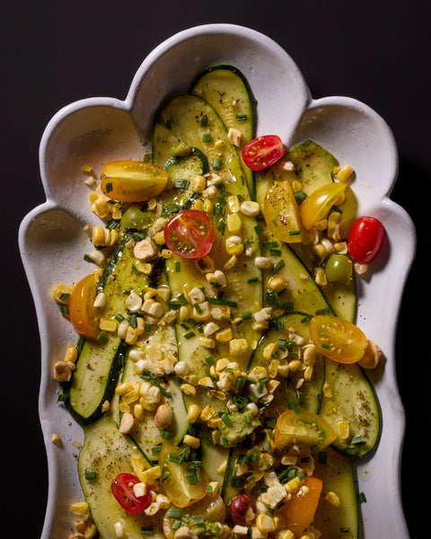 Summer Salad: Shaved Zucchini and Corn