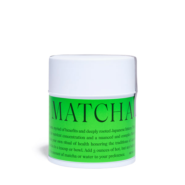 CAP Beauty - Matcha Tin - Organic - Ceremonial Grade - Front View