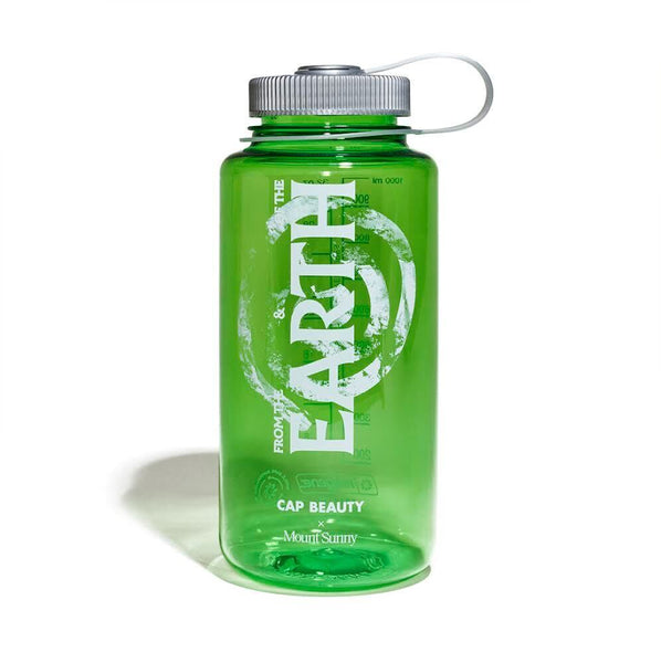 CAP Beauty - Mount Sunny - Water Bottle - Earth - Green - Front View